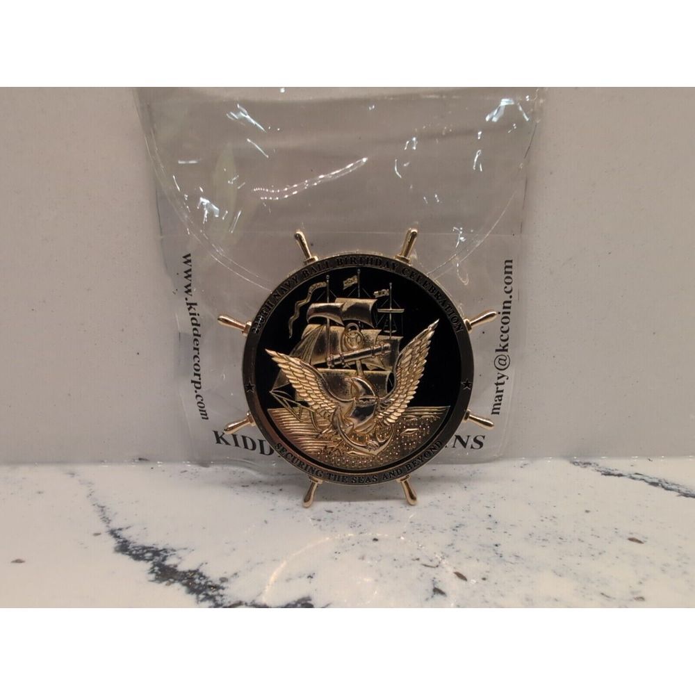 US Navy Challenge Coin 238th Anniversary Ball Ships Wheel - Picture 5 of 11